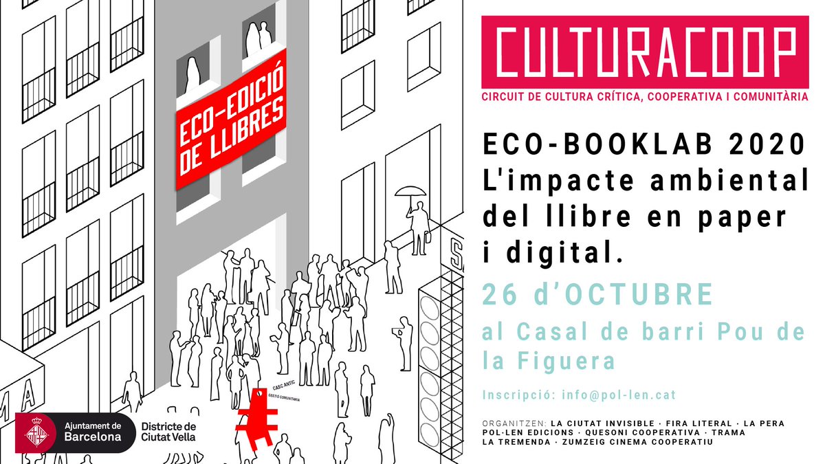 pol_lenedicions's tweet photo. @ecoedicio_cat @GgFeltrinelli @_ittos_ #Activitats Seria magnífic si hi podeu assistir! 26/10 jornada #ecobooklab a @CasalPou Inscripcions a info@pol-len.cat https://t.co/IJ3wno7yN2 https://t.co/lp0eGHC8Kq