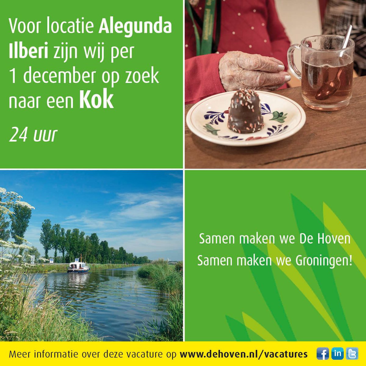 Voor onze locatie in #Bedum zijn wij op zoek naar een #kok #vacature
Meer info: dehoven.nl/werken-bij/vac…
RT = lief!