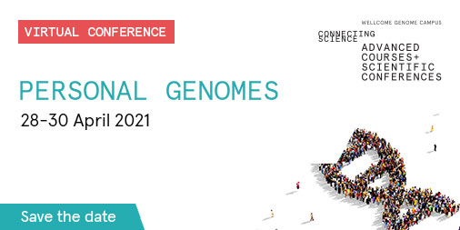 Personal Genomes 2021 – promoting greater diversity of genome data. 

Join geneticists, bioinformaticians, and clinicians from academic and industry to learn more methods to promote greater genome diversity, to improve personal health. 

INFO: bit.ly/34WNF7r #PersGEN21