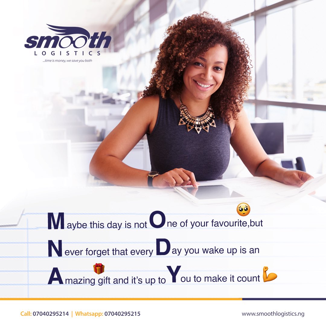 SmoothLogistics's tweet photo. It’s another Monday.
It’s another new week.
Make it count.

#MondayMotivation #mondaythoughts #smoothlogistics https://t.co/wspNsqMK7i
