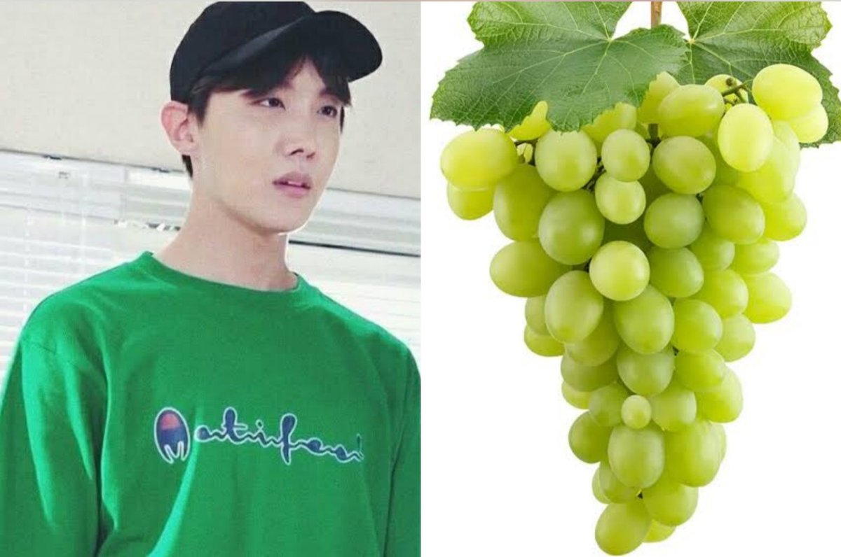 Jung Hoseok as grapes.