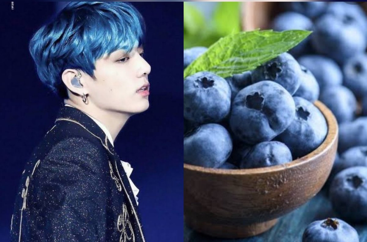 Jeon Jungkook as blueberry.