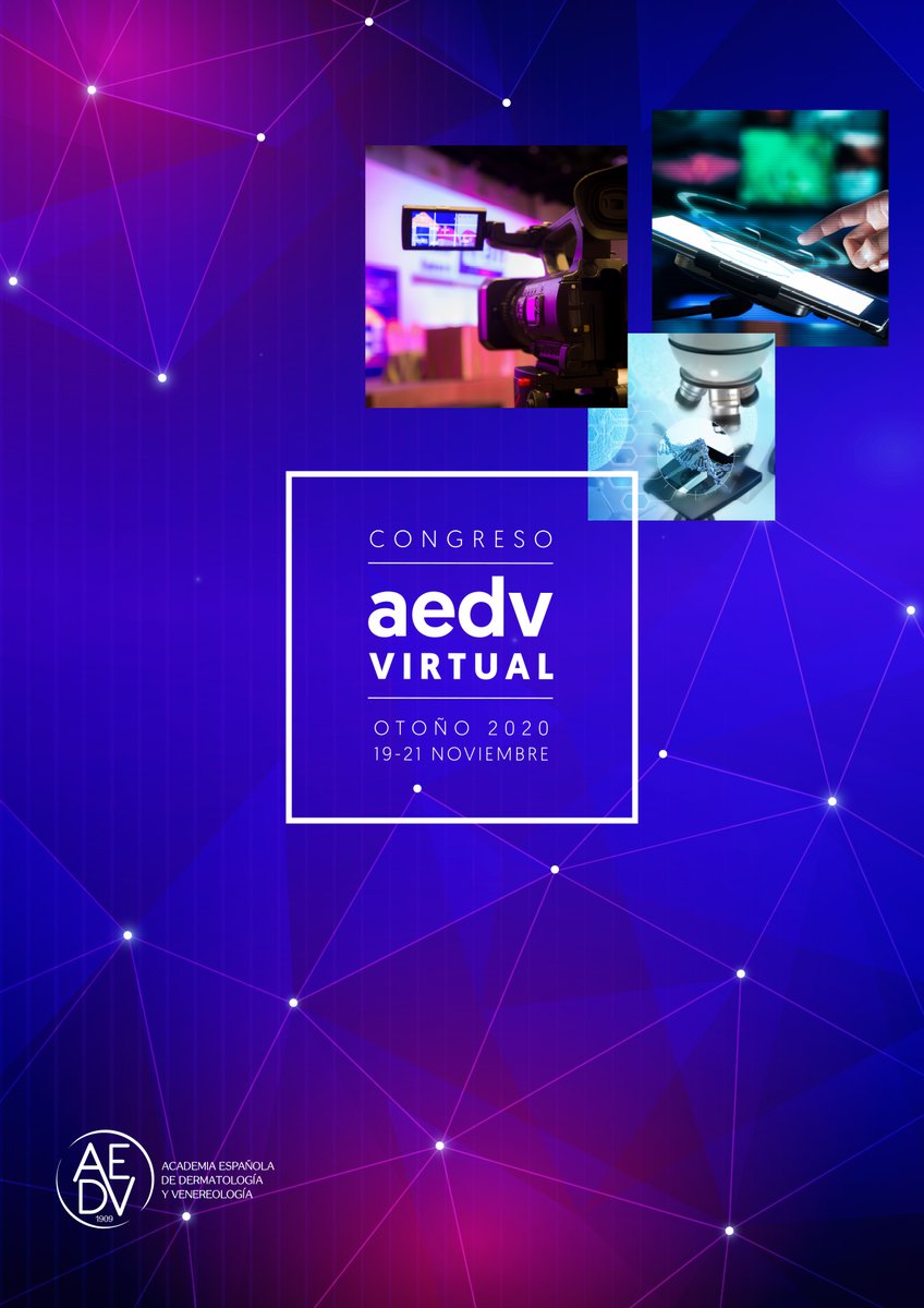 aedv_es's tweet photo. #AEDVIRTUAL2020 Del 19 al 21 de noviembre celebraremos nuestro Congreso Virtual sobre #dermatología y #venereología. 
👨‍⚕️Echa un vistazo al programa científico 🔗 https://t.co/W6o0jgWiam https://t.co/1rOZb64Ihs