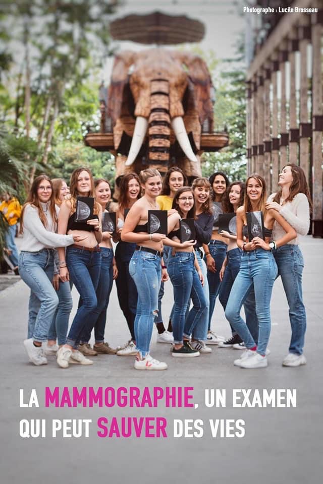 CHUnantes's tweet photo. Le dépistage organisé du cancer du sein s'adresse à toutes les femmes de plus de 50 ans. Merci à nos étudiants sages-femmes de 2e année de s'être mobilisés à l'occasion d'#OctobreRose. #Nantes #sagefemme #cancer 💗 https://t.co/wEBZrU3Eb0