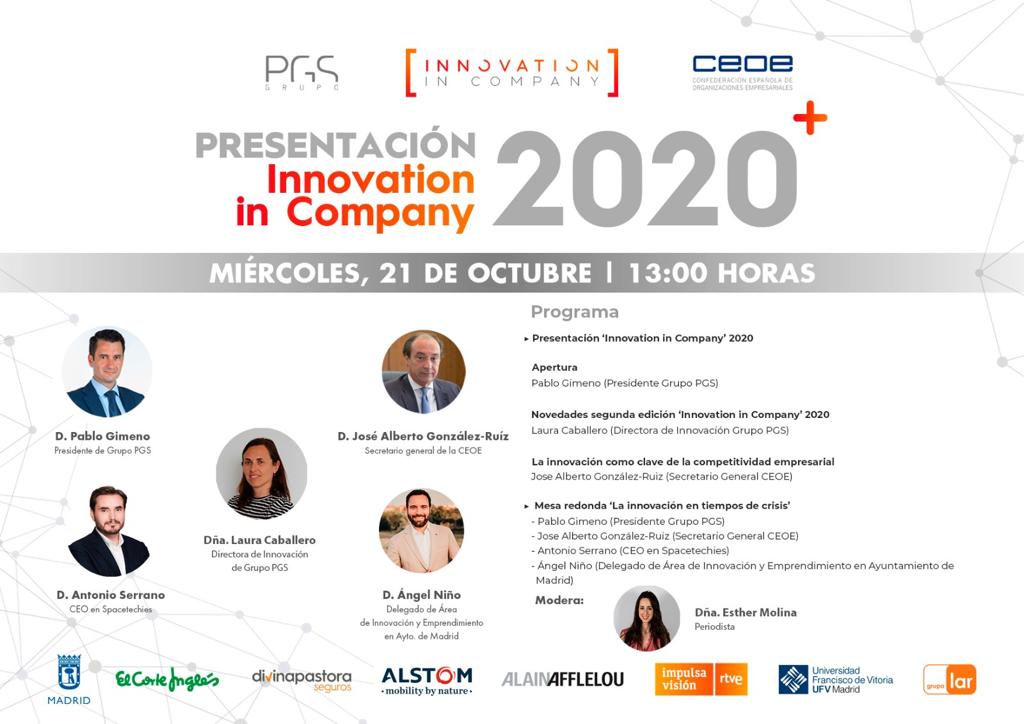 El próximo miércoles debatiré, junto a grandes profesionales, sobre #Innovacion en tiempos de crisis. La mesa redonda estará moderada por <a href="/E_Molina_/">Esther Molina</a> . ¡Enhorabuena a la CEOE y al @GrupoPGS por una iniciativa tan interesante!