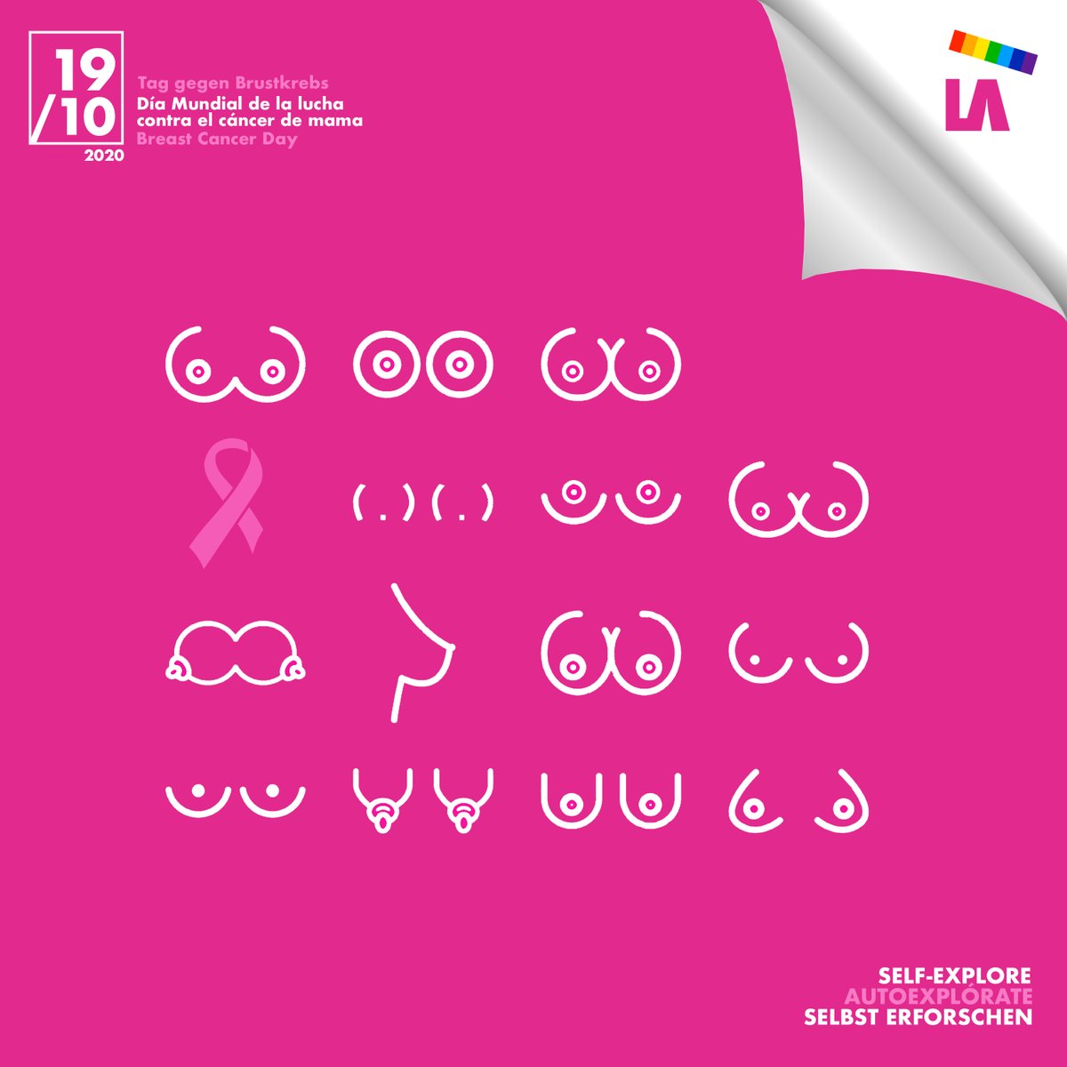 LaVienisima's tweet photo. #selfexplore🎀
#autoexplórate🎀
+Info: https://t.co/8rVDapbk1p
______
#BreastCancerAwarenessMonth #BreastCancerday #DiaMundialdelCancerdeMama #CancerDeMama #TaggegenBrustkrebs #DiaInternacionalContraElCancerDeMama
@ViennaPride @qbw @womensart1 @WomensHealthMag @UN_Women https://t.co/ClP4eLI2f7