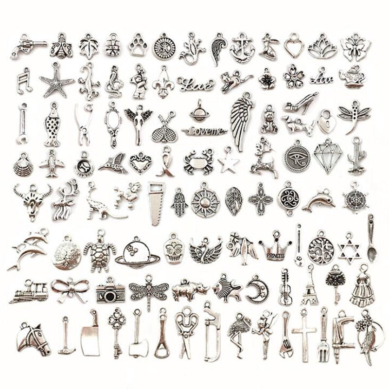 New post (50pcs Tibetan Silver Plated Mixed Bead Charms Steampunk DIY Pendants Craft ...) has been published on  - velocidog.com/product/50pcs-…