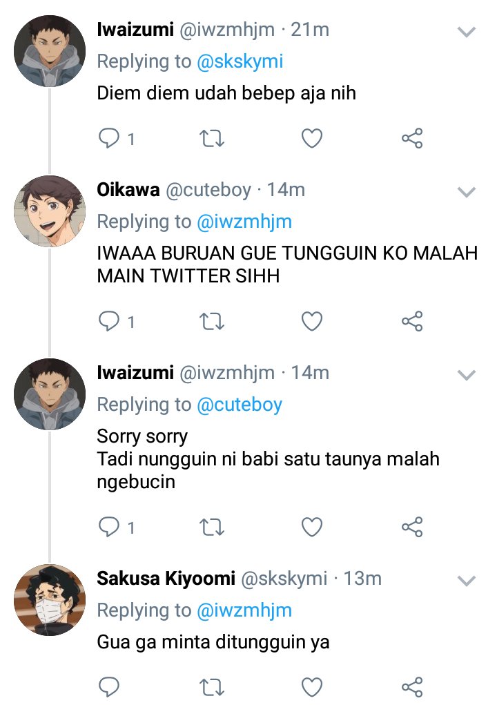 Reply gengnya Omi