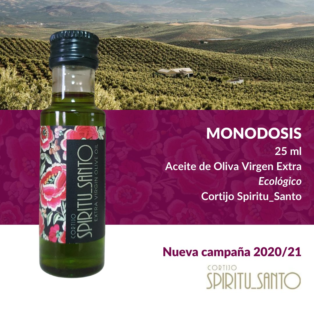 Ya disponible MONODOSIS especial para hostelería con nuestro mejor #AOVE  #ecológico de la nueva campaña 2020/21.
Infórmate en: info@cortijoespiritusanto.com 
o en el Tfno. 611063159