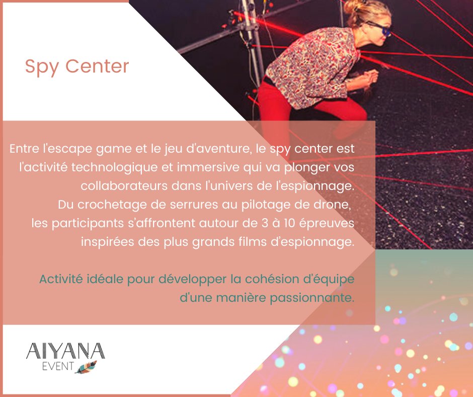 AiyanaEvent's tweet photo. || 🚨Activités INNOVANTES, variées et efficaces  🎯🥇 ||
Nos TEAM BUILDING uniques vous transportent dans des univers auxquels vous n'auriez jamais pensé !

Retrouvez tous nos team building ici 
⬇️⬇️⬇️
https://t.co/lz2ngHRlTg

#aiyana #event #valence #agence #evenementiel https://t.co/1czvVElTXy