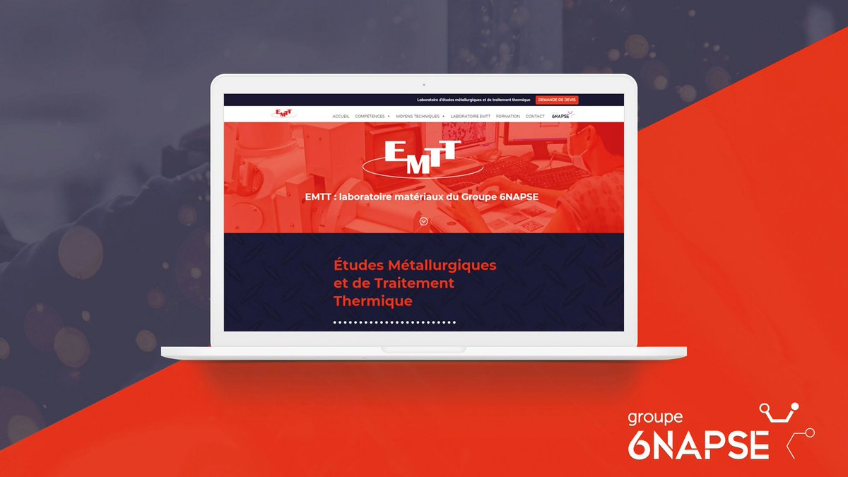Tout feu, tout flamme le nouveau site web de EMTT, laboratoire du <a href="/Groupe6NAPSE/">Groupe 6NAPSE</a> spécialisé dans les études métallurgiques et de traitement thermique 💻🔥👨‍🔬 #webdesign #industrie #lyon

👉 emtt.fr