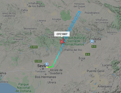 'Unknown' #Canadian #Canada code #C2BCD3 as #CFC1007 out of #Sevilla. Pre-delivery acceptance flight of a #RCAF (C)#C295?
