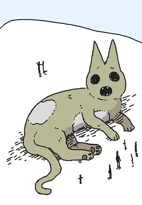 結構かわいい顔してる。
ナスカ猫。 
