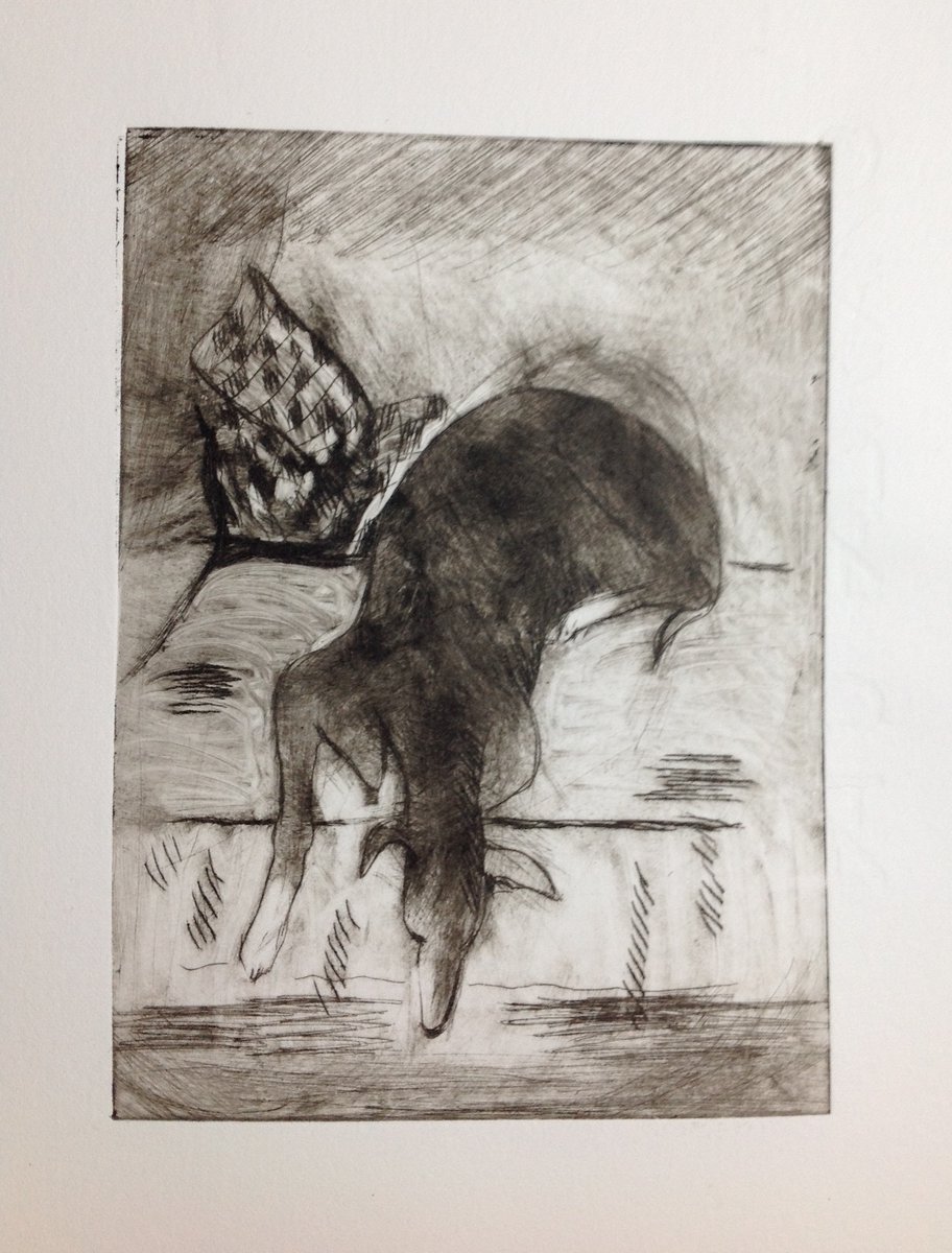 Having a go at drypoint etching... the usual subject!
@JinnySketches @cpcoventry <a href="/lindagkeller/">Linda Keller</a> <a href="/JaneCam69010810/">Jane Campbell</a> @SuePownall @Isacarand <a href="/pangrittata/">Gerard Murray</a>