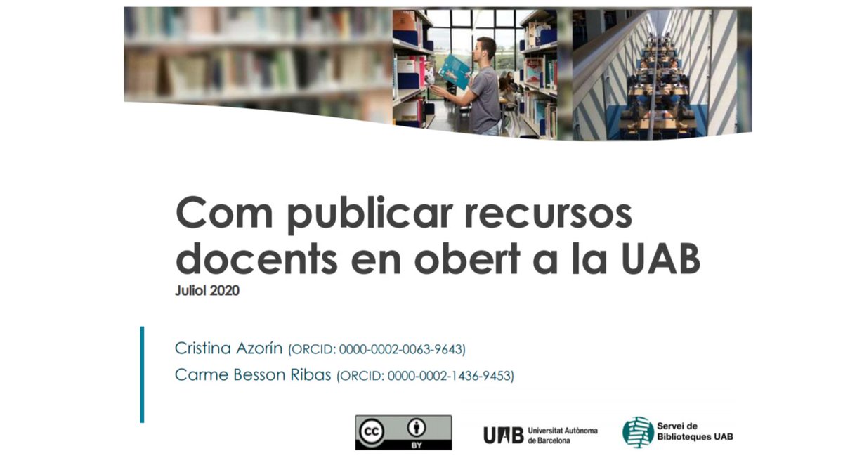 bibliotequesUAB's tweet photo. 🧑‍💻Dins de la Setmana de l'Accés Obert hem organitzat dues sessions formatives. La primera: "Recursos educatius en obert" (dm. 20 a les 10 h). Inscripció: https://t.co/xQfAPleusQ. Apunta’t!

#OAWeek2020 #CienciaObertaUAB #OpenScienceUAB #OER #REO #bibliotequesUAB @cristina_azorin https://t.co/sOt1Jx7lf9