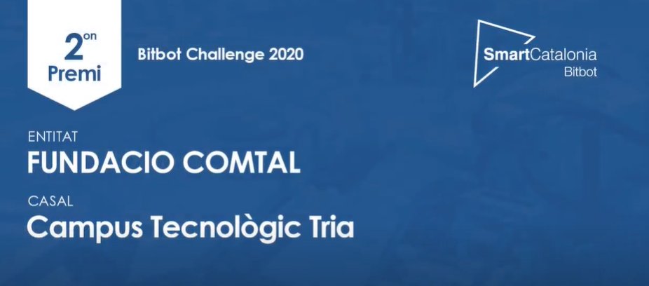 i2CAT's tweet image. En Joan Manel Martín, director gerent de la Fundació @i2CAT, atorga el 2n premi del #BitbotChallenge2020 al Campus Tecnològic Tria, desenvolupat per @FundacioComtal. Enhorabona!🏆
#FonsUECat @tic