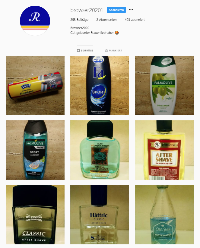 Renè hat wirklich nen bekloppten Instagramm Kanal haha