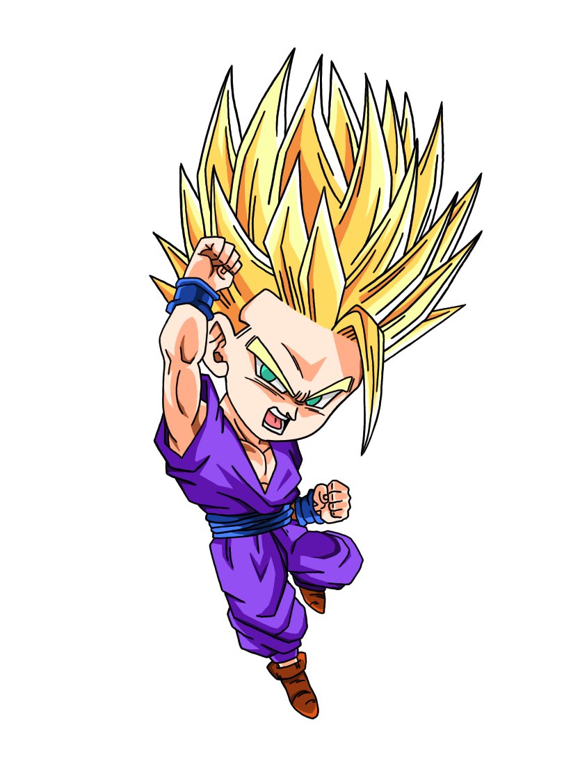 ドラゴンボール ちびキャラ化悟飯ちゃんをデジタルでー 模写 いたち のイラスト