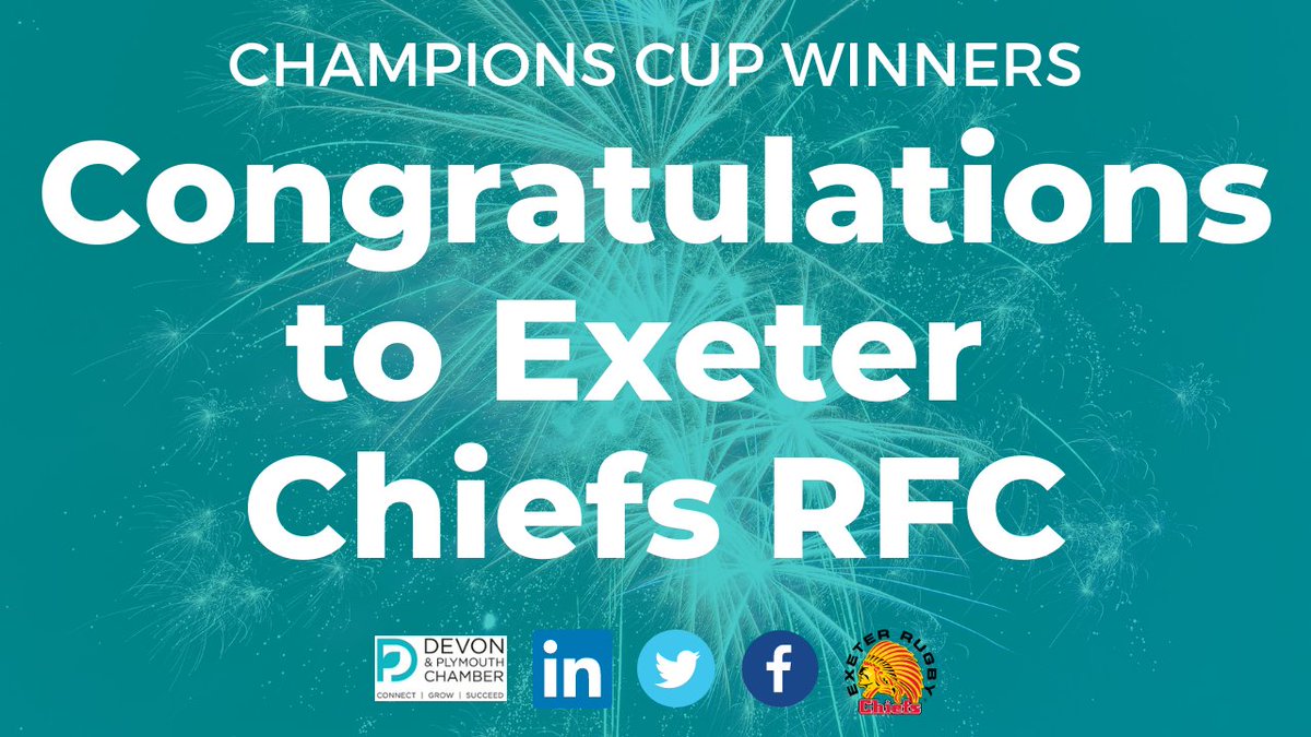 Congratulations to @ExeterChiefs on their thrilling victory in the Heineken Champions Cup 🎉
Rob Baxter's squad will now attempt to complete an historic double at the weekend when they face Wasps in the Premiership final 👇
https://t.co/XSxzX4vLg1 https://t.co/qahGp9zPn8