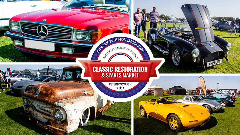 Classic motoring comes to the East of England Showground! The Classic Restoration &amp; Spares Market takes place on 29th November – and we’d love to see you there!

If you’re the proud owner of a classic motor, or just fancy a great day out, learn more on restoration-show.co.uk.