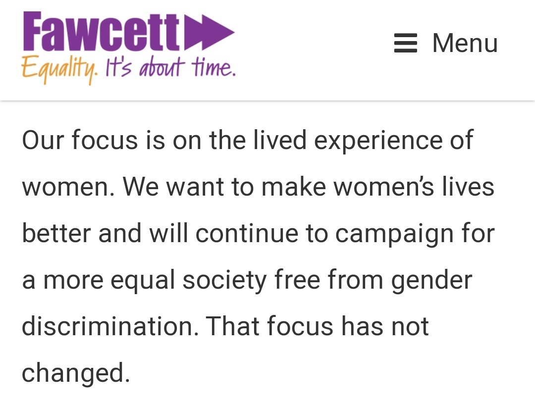 Nevertheless, they reiterated their mission: to focus on the lived experience of women.This hadn't changed they said.