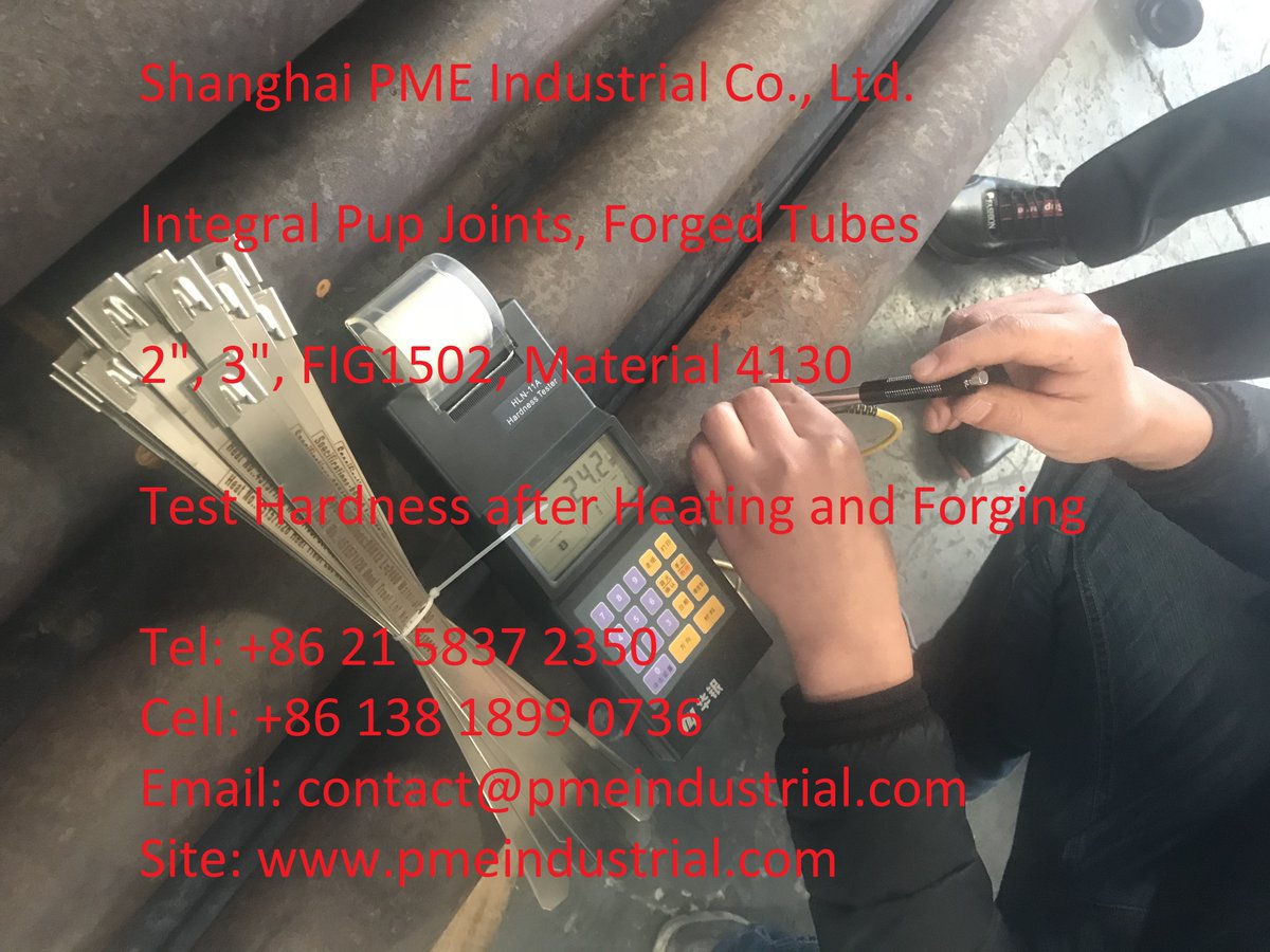 sh_pme's tweet image. PME Industrial pmeindustrial.com/index.php/pipe… heat treatment ensures the one piece construction pup joint hardness within a optimal scope of technical requirement in HBW or HRC. #oilfield #highpressure #flowlines #pupjoint #pipe #rig