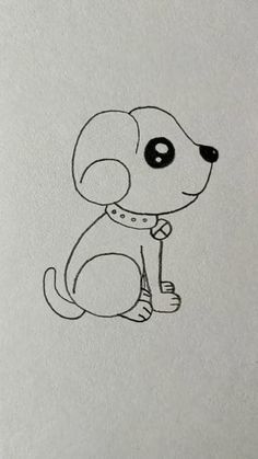 Featured image of post Pencil Cute Dog Drawings Easy