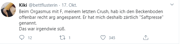 Frauen anwesend die sich gerne als sogenannte "Saftpresse" betiteln lassen?