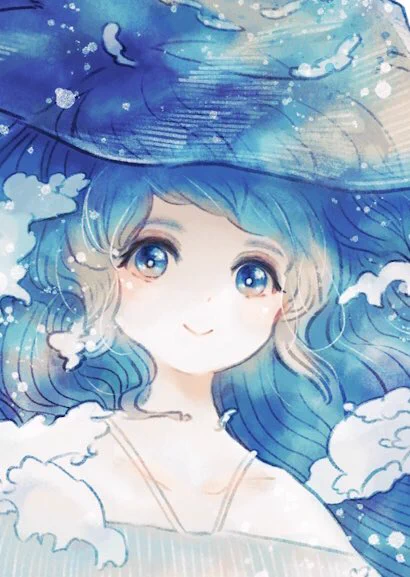 青い波の魔女 