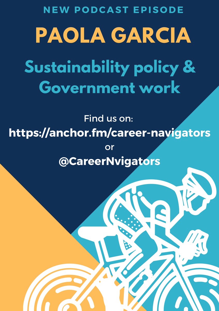 CareerNvigators's tweet photo. It's time to hear what it's like to try to shape sustainability policy using research data from my guest Paola Garcia! Check out the episode on your favourite podcast app or through https://t.co/k2WgpNnORC. #phdlife #AcademicChatter #sustainability https://t.co/PAccmSNy6o