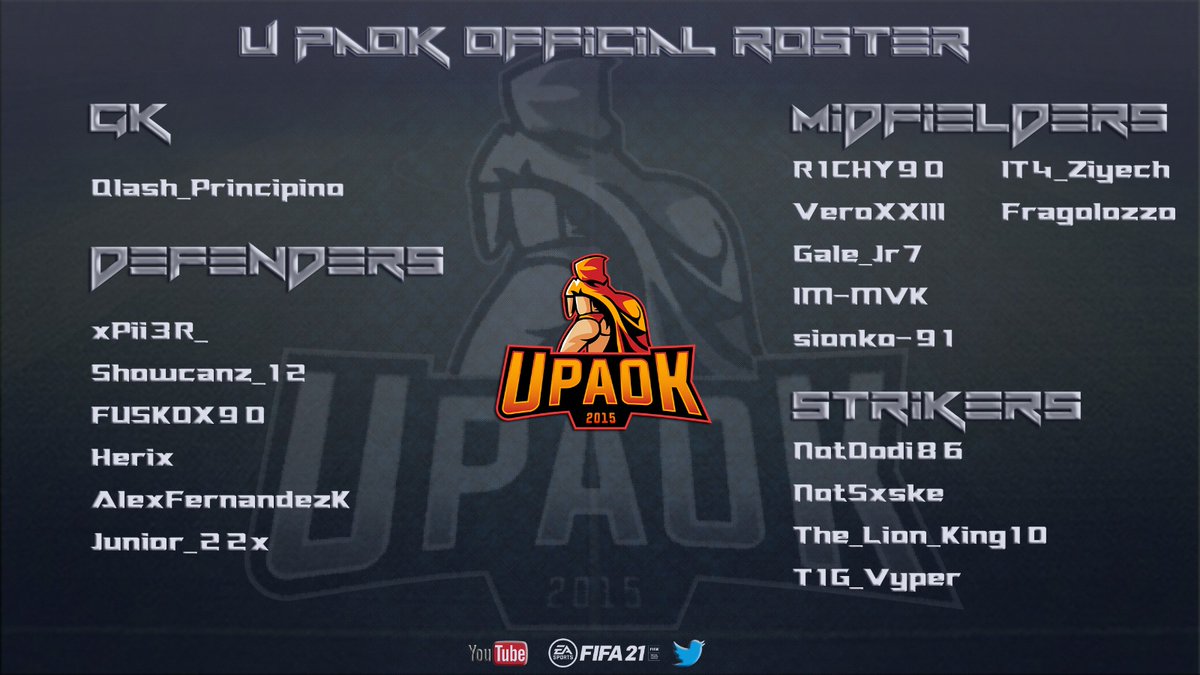 🔸Official Roster 2020/2021🔸

#FIFA21