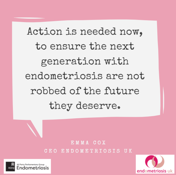 EndometriosisUK's tweet image. The APPG report on endometriosis is now LIVE. 
The inquiry has revealed a series of shocking statistics on the devastating impact endometriosis can have – and a series of recommendations on how care must be improved. #endometriosis