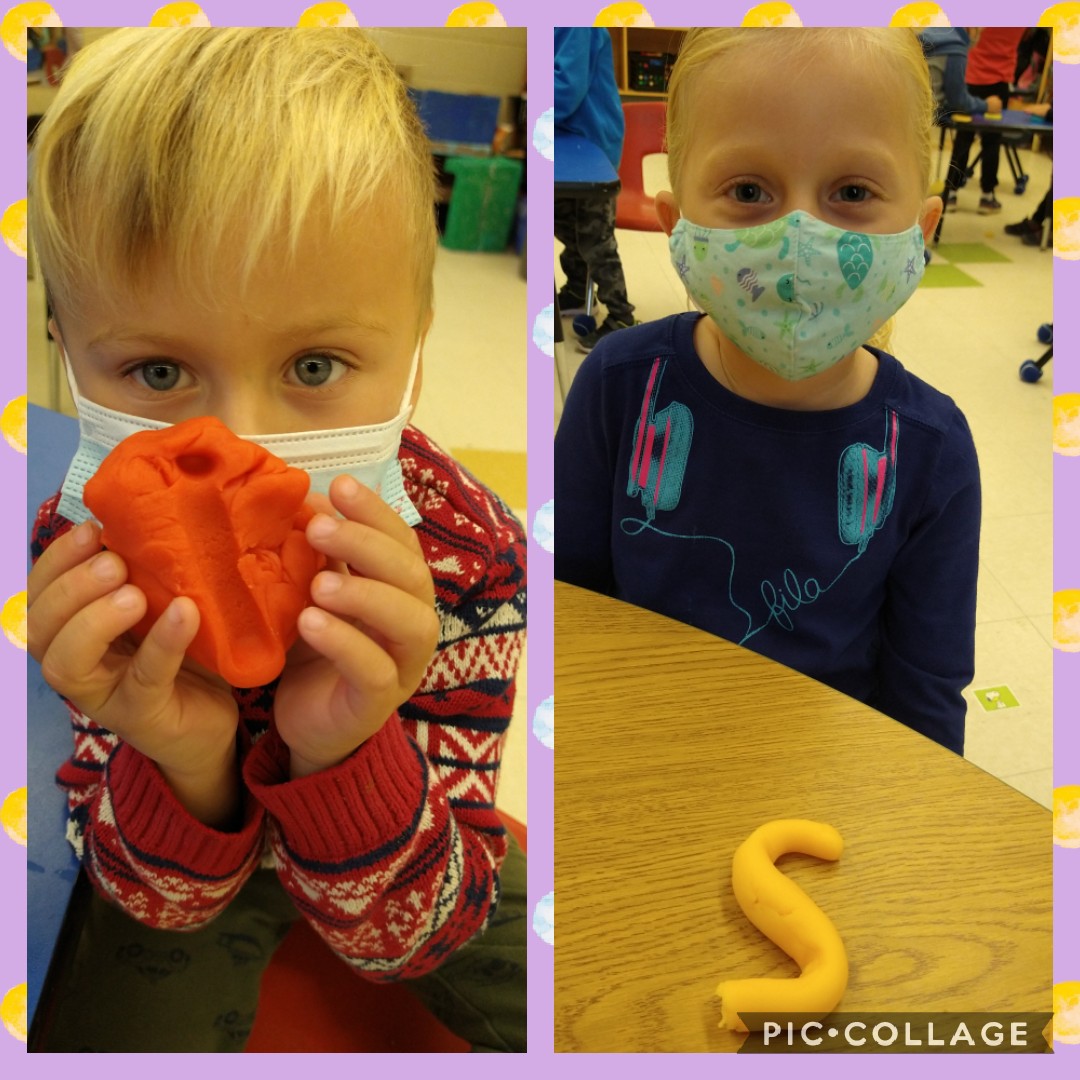 MmeJulieBell's tweet photo. Today we worked on making letters from The Secret Code using Playdoh! We are strengthening our fingers, hands and wrists. 😁 @alcdsb_olmc @alcdsb #TheSecretCode #playtolearn https://t.co/sjWb9WOrQT