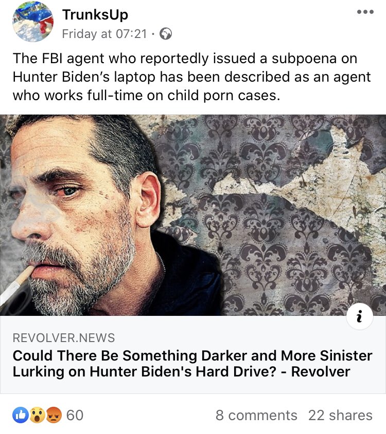 Nonetheless, the Revolver article succeeded in asking internet users to jump to conclusions with no concrete proof.And so the allegations took hold over the weekend, shared first by pro-Trump Facebook pages, then QAnon supporters in SaveOurChildren groups, then on local groups.