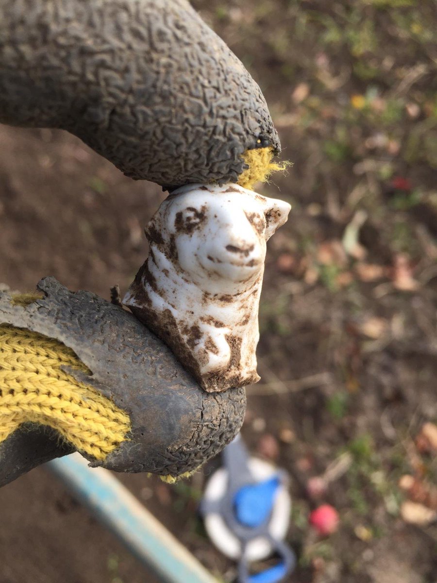 For International Archaeology Day we are bringing you behind the scenes to show you what happens to an artifact after excavation! This sheep figurine was recovered from a 19th century farm site, and photographed by Field Technician Marc DiBenedetto. #IAD2020 #WhyArchaeology