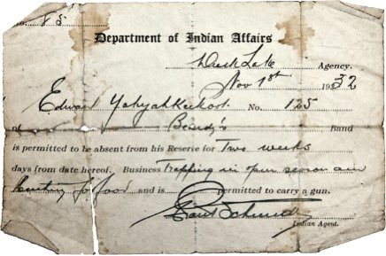 3/ That brings us to our first stop, the pass system. By 1885, RCMP’s “Indian agents” would require First Nations to have documents stating they could leave the reserve. No papers? You were arrested. Reserves were essentially turned into open air prisons.