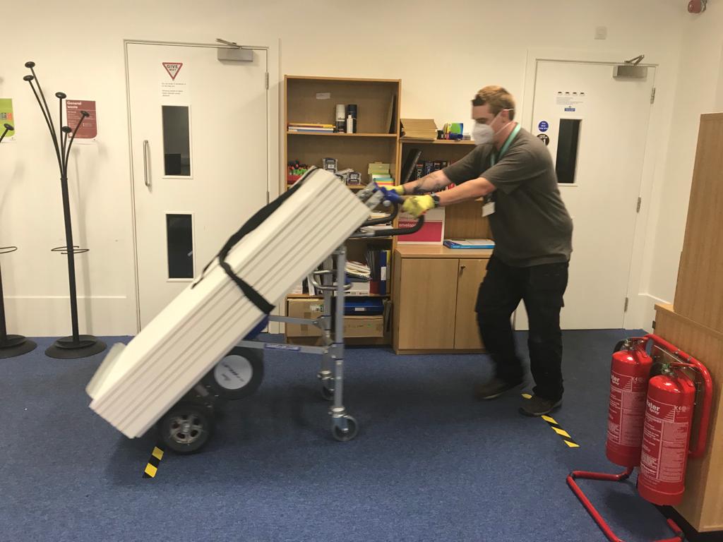 Let us help you with your heavy lifting needs! Our new stair climber is perfect for transporting heavy items much safer and faster with minimal effort. We can transport large objects like photocopiers and vending machines, wherever required. Contact us for more info 01227 772771