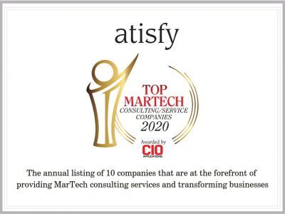 prunderground's tweet image. atisfy® Named in Top 10 #MarTech Companies by #CIOApplications prunderground.com/?p=207757 @tisfy_official