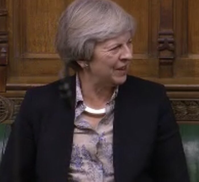 Peston's tweet photo. The face of former PM @theresa_may is an absolute picture when @michaelgove tells her British people would be safer from crime and terrorism if the government fails to agree crime and security agreements with EU. She could seen saying “what?!!!!!” https://t.co/WufW9WtJhT