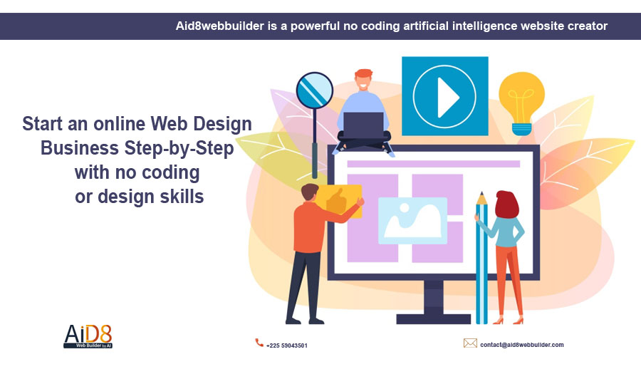 You don't need any IT, coding or designing skills to create website. Just answer 7 simple questions and aid8webbuilder.com automatically creates website for you. 
email:contact@aid8webbuilder.com
#websitedesign #ArtificialIntelligence #domainame #hosting #emails