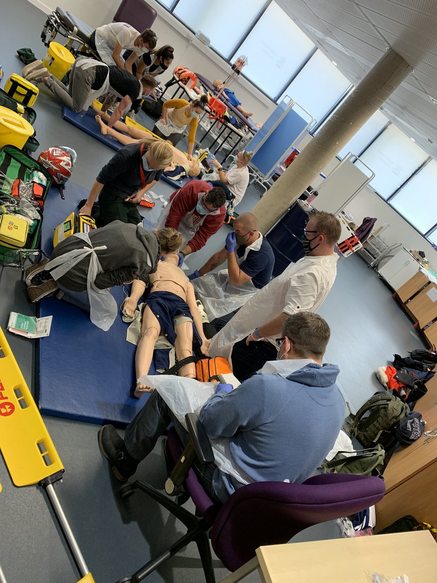 ASustins's tweet photo. @SJB293 @EEAST_DLOSC @EEAST_DLONC @hazzajg #traumamodule #cohort13 it’s good to be back, https://t.co/odmYqZL72F