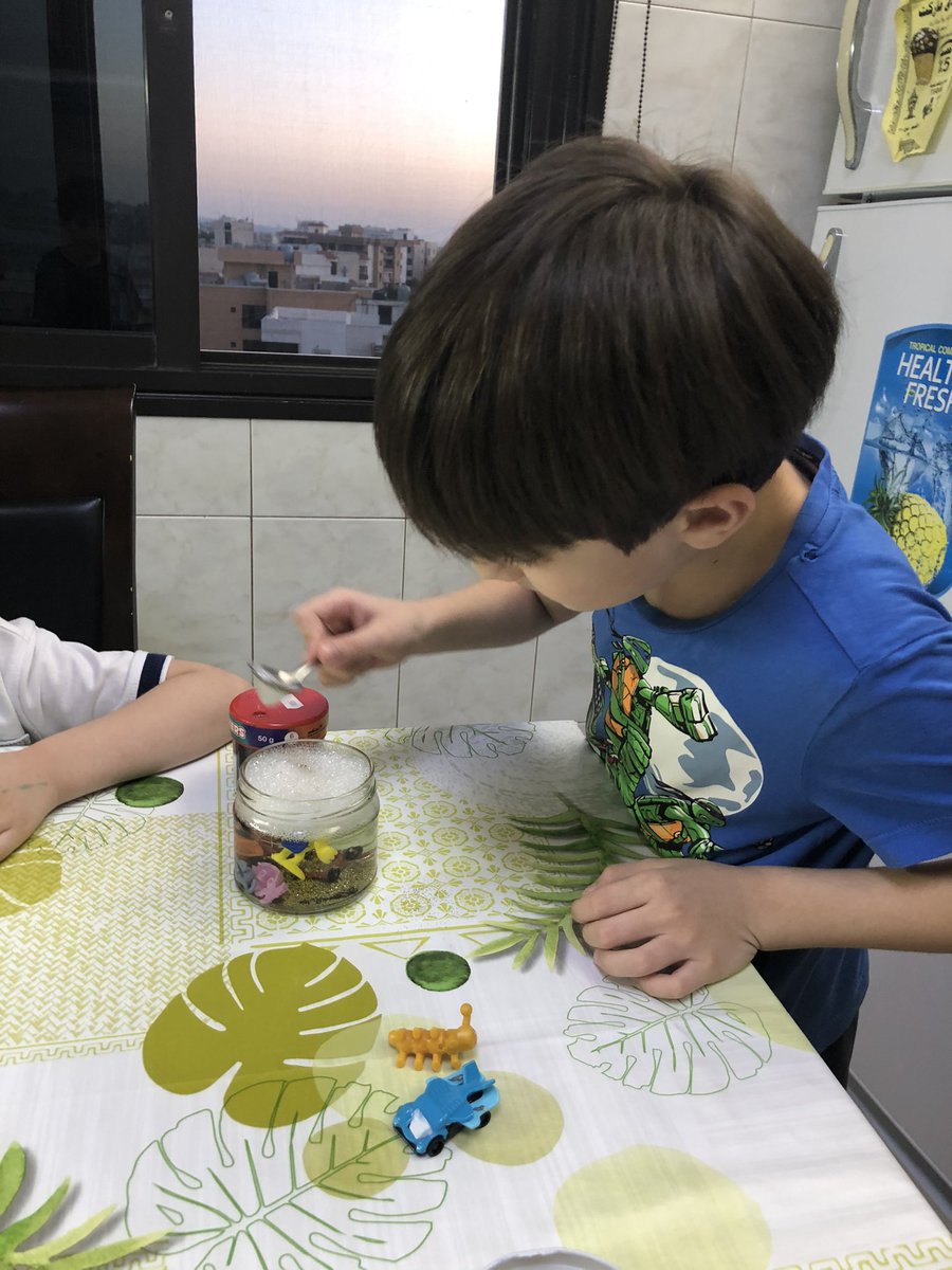 Eager learner Ali made his own calm down/ mindful jar after following the teacher’s instructions. <a href="/kassab_alissar/">Alissar Kassab</a> <a href="/RaniaHajIbrahim/">Rania Haj Ibrahim</a> <a href="/rania_zaatari/">rania zaatari</a> <a href="/dina_jradi/">Dina Jradi</a> <a href="/HijaziTalia/">talia hijazi</a>