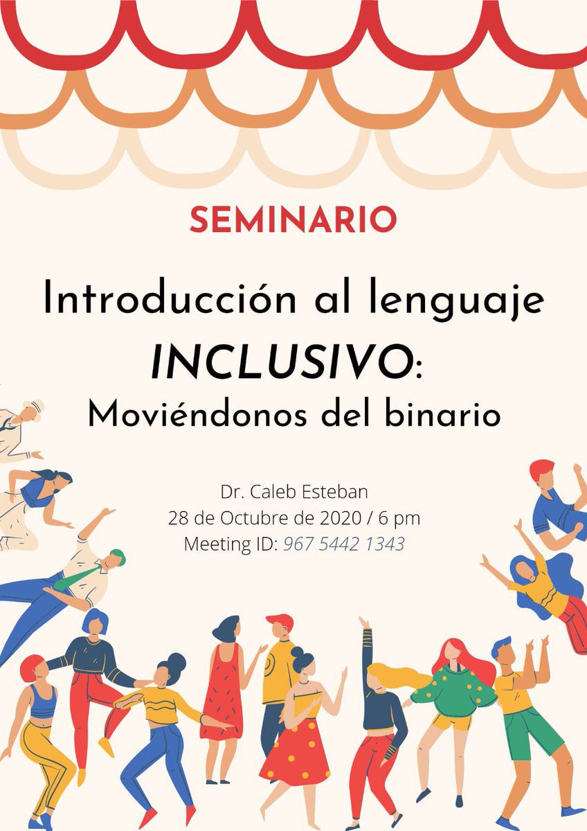 Únete y Edúcate junto a nosotros en nuestro próximo seminario: Moviéndonos del Binario ✨ link en nuestro perfil 👯‍♀️