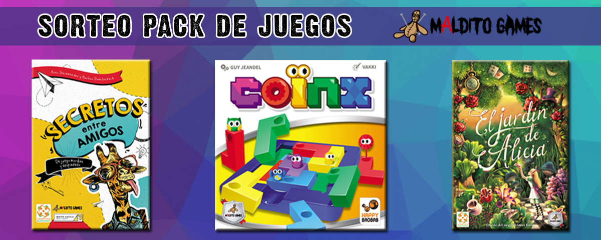 ‼️SORTEO PACK DE JUEGOS FAMILIARES‼️

PREMIO: 1 PACK DE JUEGOS CEDIDOS POR <a href="/MalditoGamesES/">Maldito Games</a> 

➡️COINX
➡️EL JARDÍN DE ALICIA
➡️SECRETOS ENTRE AMIGOS

SE REALIZARÁ EN DIRECTO EL MIÉRCOLES 21 DE OCTUBRE twitch.tv/torkinnn

#SORTEO #TWITCH