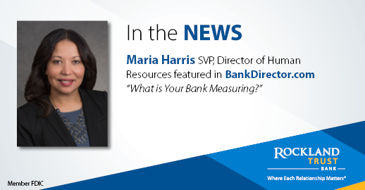 SVP Director of Human Resources, Maria Harris was highlighted in a recent article from <a href="/BankDirector/">Bank Director</a> about our #Diversity &amp; #Inclusion initiatives. Read more: bankdirector.com/issues/strateg…