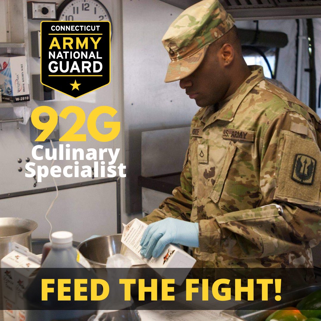 💥MOSMonday💥
.
.
.
Master the art of food preparation! Be apart of a team. Learn the basics of dietetics and nutrition to achieve the highest performance! 
.
.
.
DM us the words “SERVE” to connect with a recriuter today! 

Ask about the 2️⃣0️⃣k bonus for enlisting in this MOS!