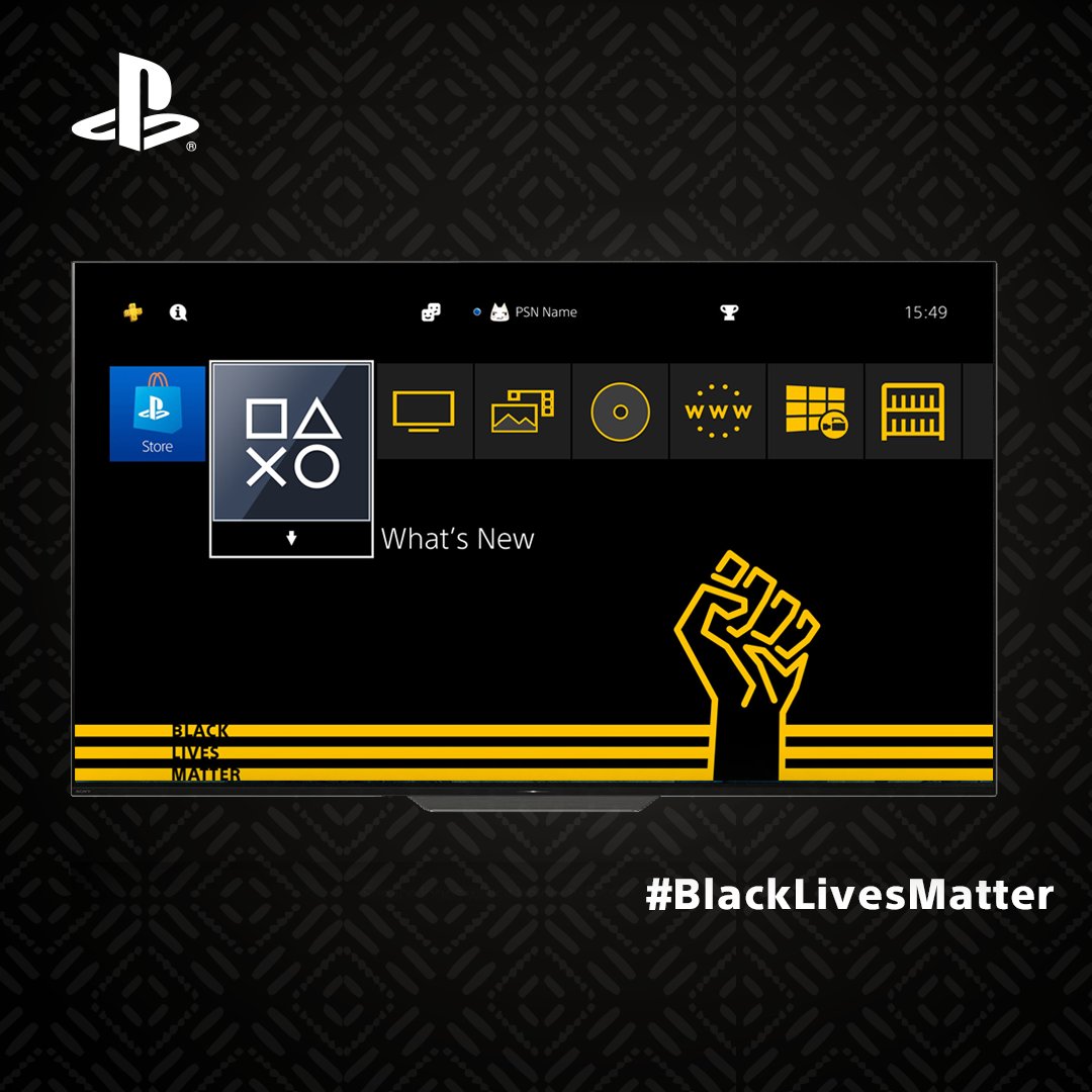 Playstation Show Your Support For The Blacklivesmatter Movement With This New Ps4 Theme Out Now For Free At Ps Store