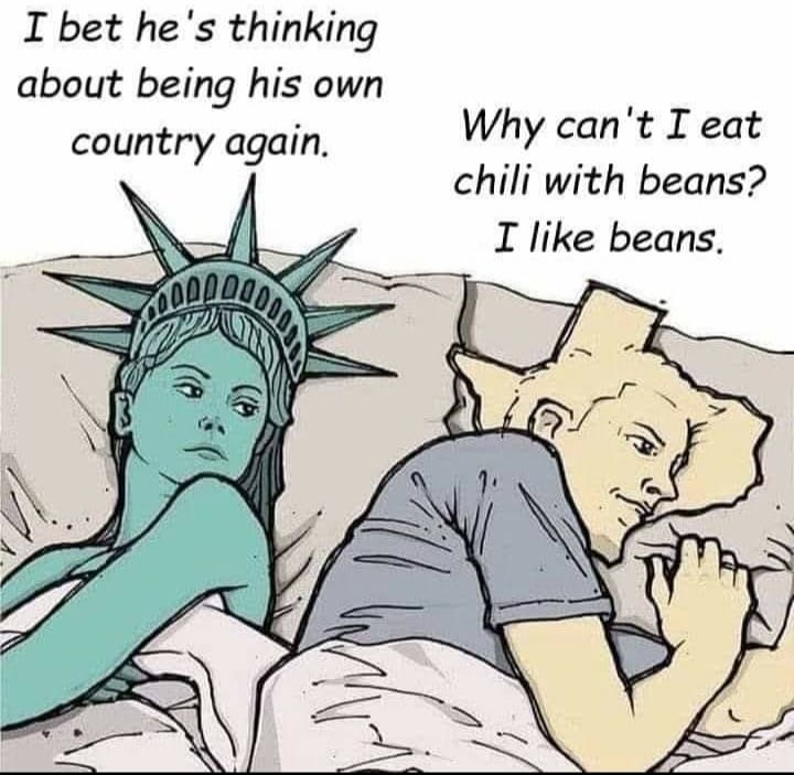 TexasHumor's tweet photo. The Texas mind is an enigma https://t.co/GTvoukKqEh