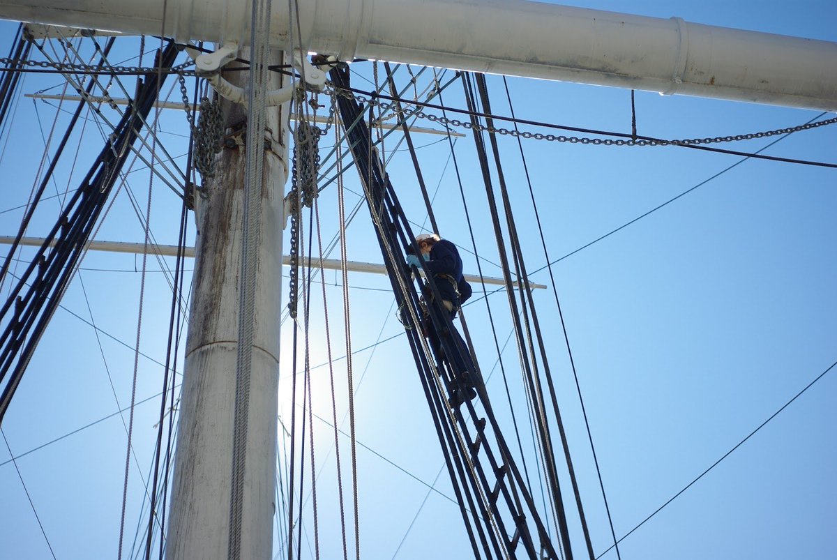 SeaportMuseum's tweet photo. Another successful volunteer workday on the waterfront! Following CDC guidelines, we have resumed limited #volunteering activities on our fleet of #historicships, and it is great to be back! #OurCityOurSeaport https://t.co/TBF6dxsKVn
