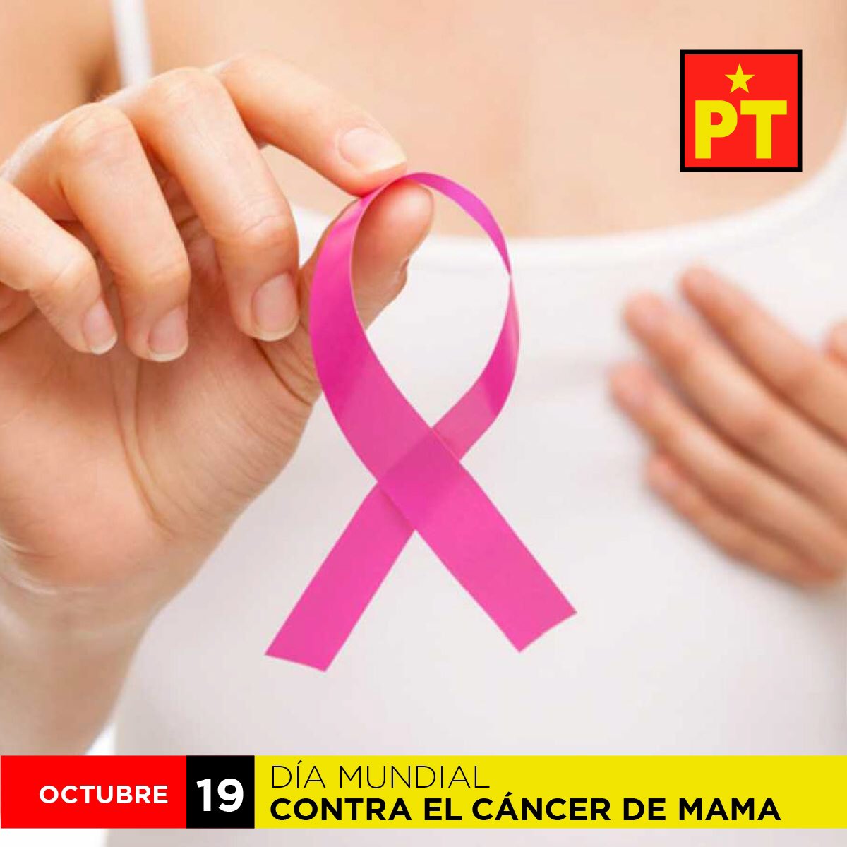 👚Dáte una mano, explórate, conócete y cuidate.🎀

✔️Autoexploración de las mamas a partir de los 20 años, al menos una vez al mes.
✔️Realizar mastografía cada dos años en mujeres mayores de 40 años.
#PTCampeche #DíaContraElCáncerDeMama  #OctubreRosa  #Autoexplórate